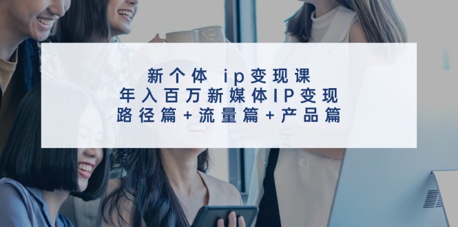 新个人ip转现课，年收入百万互联网媒体IP转现，途径篇 总流量篇 商品篇-9527素材资源站