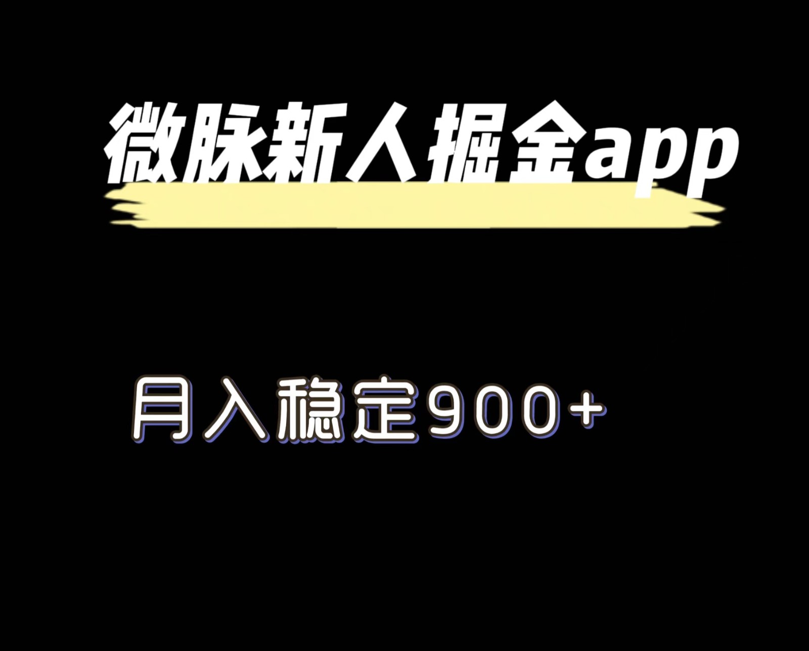 全新微脉长期新项目，引流掘金队，月入平稳900-9527素材资源站