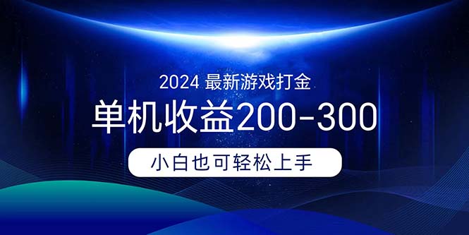 （11542期）2024全新游戏打金单机版盈利200-300-9527素材资源站