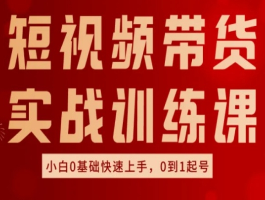 短视频卖货实战演练训炼，好物分享实际操作，新手0基本快速入门，0到1养号-蓝悦网_分享蓝悦网创业资讯_最新网络项目资源-9527素材资源站