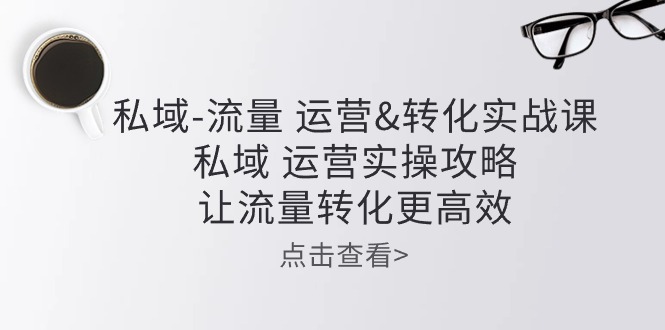 （10739期）公域-总流量 经营&转换实操课：公域 经营实际操作攻略大全 让客户转化更有效-9527素材资源站