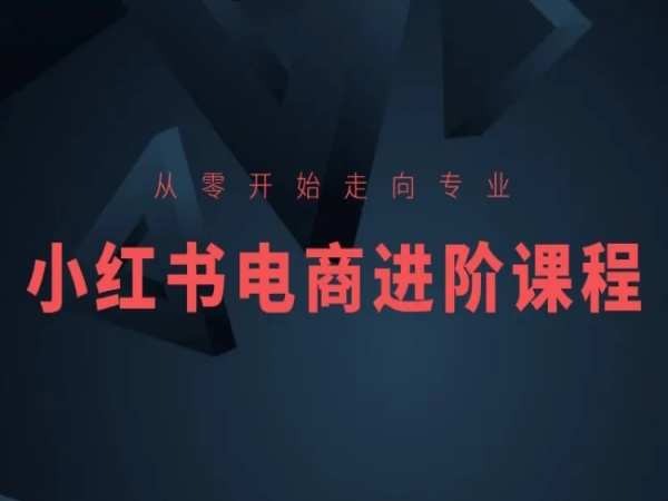 从零开始迈向技术专业，小红书电商升阶课程内容-9527素材资源站