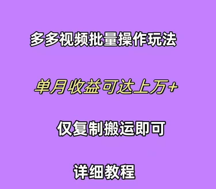 （10029期）拼多多视频带货快速过爆款选品教程 每天轻轻松松赚取三位数佣金 小白必…-9527素材资源站