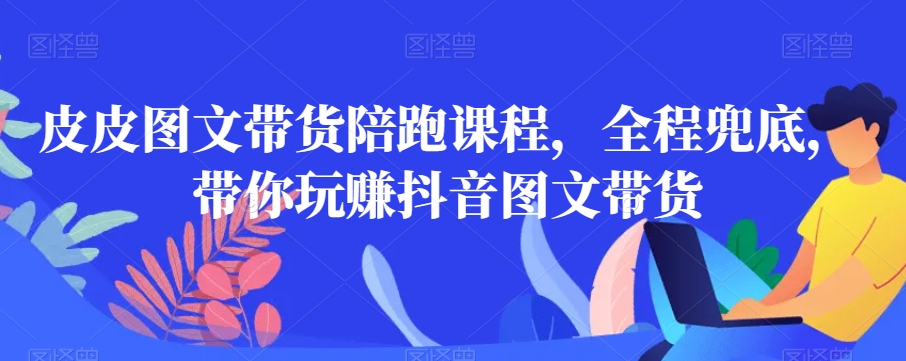 皮皮图文带货陪跑课程，全程兜底，带你玩赚抖音图文带货-9527素材资源站