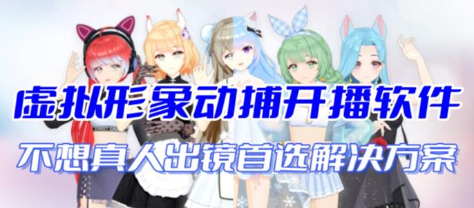 （7050期）首款AI视频动捕虚拟辅助直播产品【不想真人出镜就用虚拟形象替代】-9527素材资源站