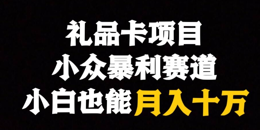 电子礼品卡新项目，冷门爆利跑道，跟踪服务课堂教学-9527素材资源站