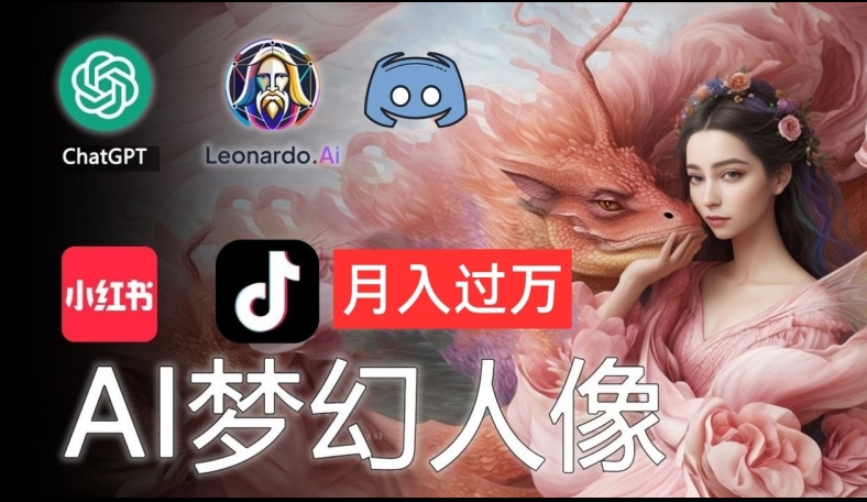 AI拍摄唯美人像图片：零基础也可以月入上万的隐秘【揭密】-9527素材资源站