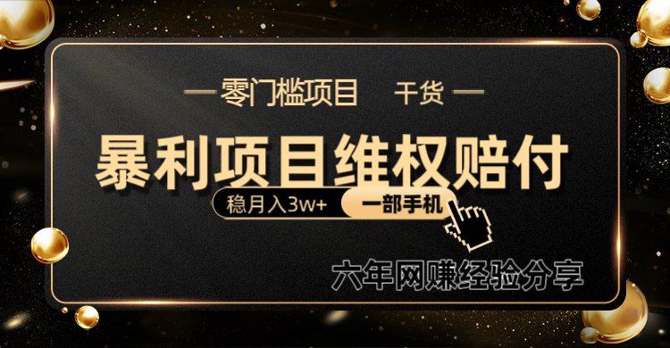 赚钱项目线上维q赔偿新手月入3w 一部手机改变思维方式无需视频剪辑撰写文案-9527素材资源站