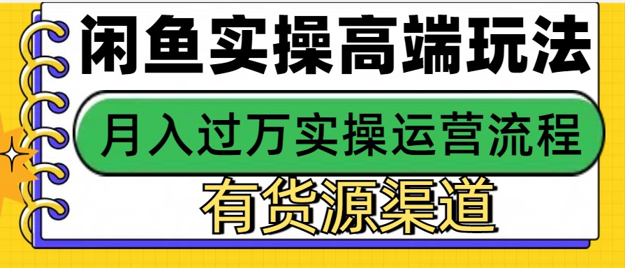闲鱼平台无货源电商，使用方便，月入3W-9527素材资源站