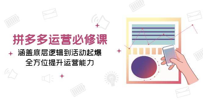 拼多多运营必修课程：包含底层思维到主题活动爆款，全面提升经营能力-9527素材资源站