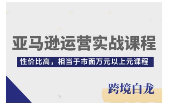 亚马逊运营实战课程，亚马逊从入门到精通，性价比高，相当于市面万元以上元课程-9527素材资源站