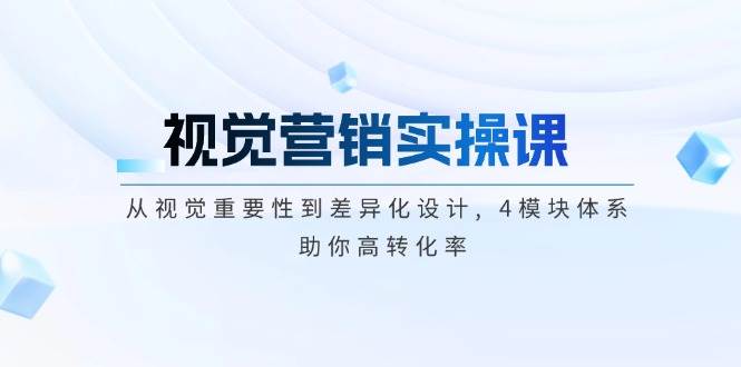 视觉设计实操课, 从视觉必要性到差异化经营, 4控制模块管理体系, 帮助你高转换率-9527素材资源站