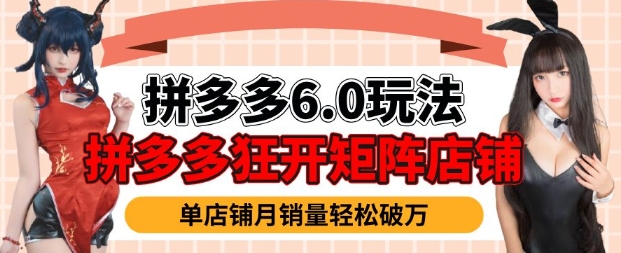 拼多多平台虚拟物品爆利6.0游戏玩法，真正实现月入了W-9527素材资源站